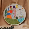 Handcrafted Ceramic Plate Line Serie Large Size