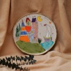 Handcrafted Ceramic Plate Line Serie Large Size
