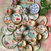Handcrafted Ceramic Plate Line Serie Medium Size Town