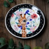 Handmade Desing Tile Plate Giraffe