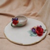 Handmade Design  Floral  Ceramic Cup Set
