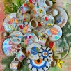 Handmade Design Ceramic Turkish Coffee Set Night