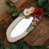 Handmade Ceramic Floral Mirror Poppy Flower
