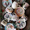 El Yapımı Çini Mug Devekuşu
