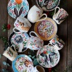 El Yapımı Çini Mug Alpaka