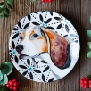 El Yapımı Tasarım Çini Tabak Köpek
