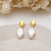 Handmade Design Pearl Silver Earrings