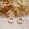 Silver Earrings with Pearl