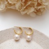 Silver Earrings with Pearl