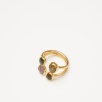 El Yapımı Tasarım Turmalin Taşlı Gümüş Yüzük