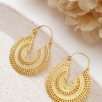 Handmade Traditional Design Brass Earrings