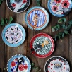 Handcraft Design Tile Plate Ostrich