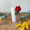 Kırmızı Gül Latte Kahve Mug