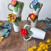 Kırmızı Gül Latte Kahve Mug