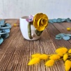 Sarı Gül Çiçekli Kahve Mug