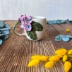 Coffee Mug with Purple Hydrangea Flower