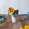 Sarı Çiçekli Latte Mug