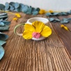 Turkish Coffee Cup with Yellow Flower
