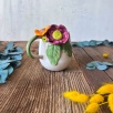 Pembe Çiçek Kahve Mug