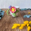 Pembe Çiçekli Kahve Mug