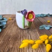 Pembe Çiçekli Kahve Mug