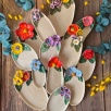 Small Oval Breakfast Plate with Red Rose