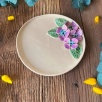 Small Plate with Purple Flowers