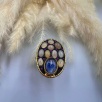 Opal ve Kyanit Taşlı Gümüş Yüzük