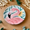 Özel Tasarım Çini Tabak Flamingo