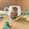 Özel Tasarım Çini Mug Baykuş