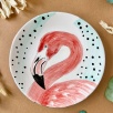 Design Tile Plate Flamingo