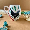 Design Tile Mug Black Bird