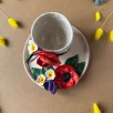 Kırmızı Gül Kahve Mug Set