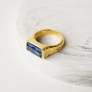Silver Ring with Kyanite Stone