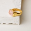 Silver Ring with Rose Quartz Stone