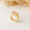Silver Ring with Rose Quartz Stone