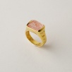 Silver Ring with Rose Quartz Stone