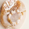 Silver Bracelet with Baroque Pearl