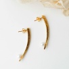 Silver Earrings with Small Pearl