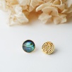 Silver Earrings with Mother of Pearl