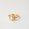 Silver Ring with Zircon and Pearl