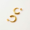Silver Earring with Round Form