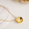 Silver Necklace with Pearl and Mussel