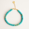 Silver Bracelet with Turquoise Stone