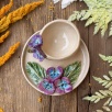 Ortanca Çiçek Türk Kahvesi Fincan Set