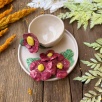 Turkish Coffee Cup Set with Pink Flowers