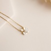 Silver Necklace Flower Design