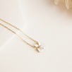 Silver Necklace Flower Design