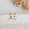 Silver Earrings Butterfly Design