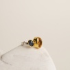 Silver Ring with Citrine and Kyanite Stones